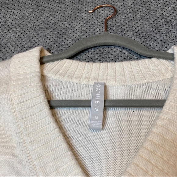 Athleta Wool & Cashmere Long V Neck Sweater - Picture 2 of 5